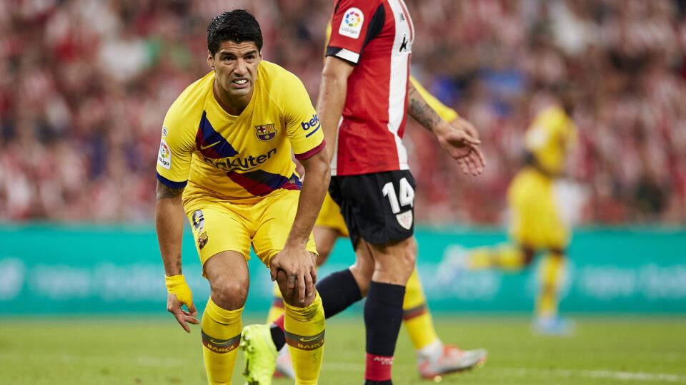 Luis Suarez Nedohral zápas proti Bilbau.