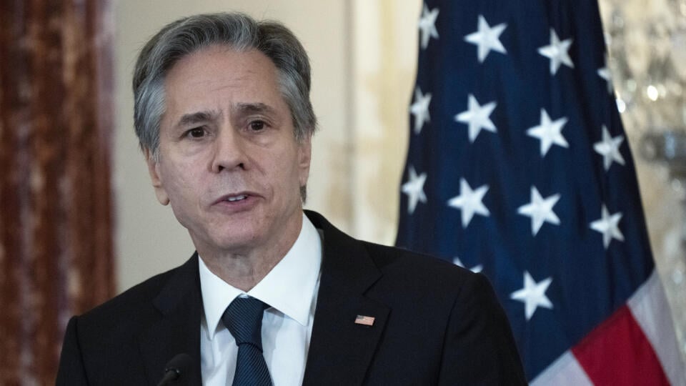 KK30 archív Washington - Na archívnej snímke z 4. januára 2023 vo Washingtone americký minister zahraničných vecí Antony Blinken. Americký minister zahraničných vecí Antony Blinken pricestuje koncom tohto týždňa na Blízky východ, kde zavíta do Izraela, na Západný breh Jordánu aj do Egypta. FOTO TASR/AP
FILE Secretary of State Antony Blinken, speaks at the State Department, Jan. 4, 2023, in Washington. Blinken will travel to Egypt, Israel and the West Bank this weekend in his first trip to the M