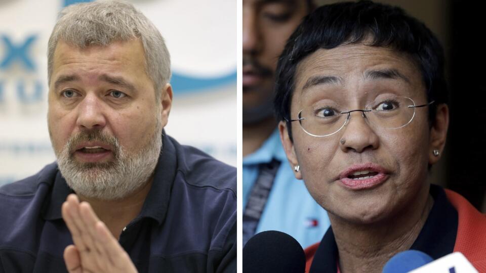 Nobelovu cenu mieru za rok 2021 získali Maria Ressová a Dmitrij Muratov