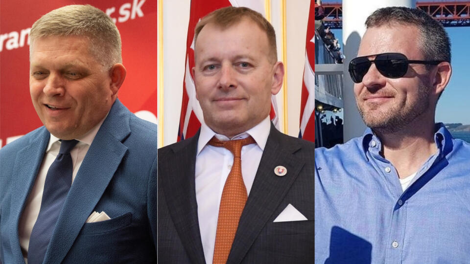 Zľava, Robert Fico, Boris Kollár, Peter Pellegrini