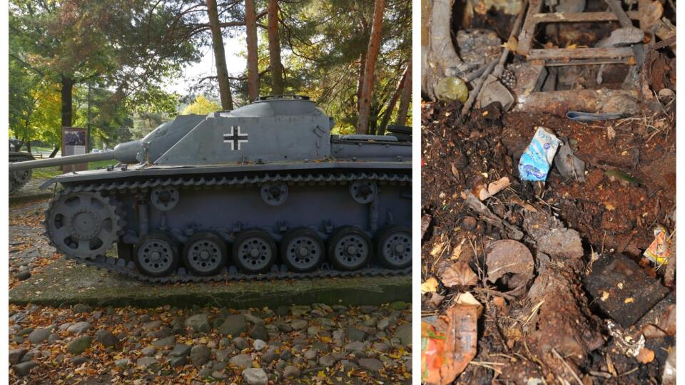 Zo samohybného dela StuG-40 Ausf.G 1 zamestnanci múzea každoročne vyťahujú odpadky