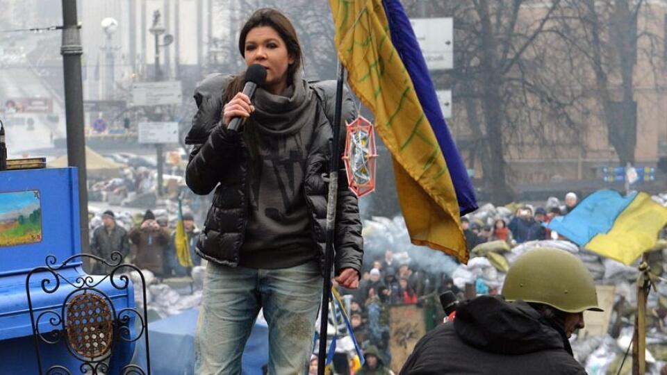 Speváčka Ruslana podporovala demonštrantov,