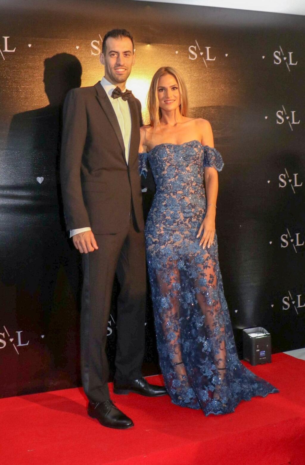 Na svadobnej párty Luisa Suareza nechýbal ani jeho spoluhráč z Barcelony Sergio Busquets.