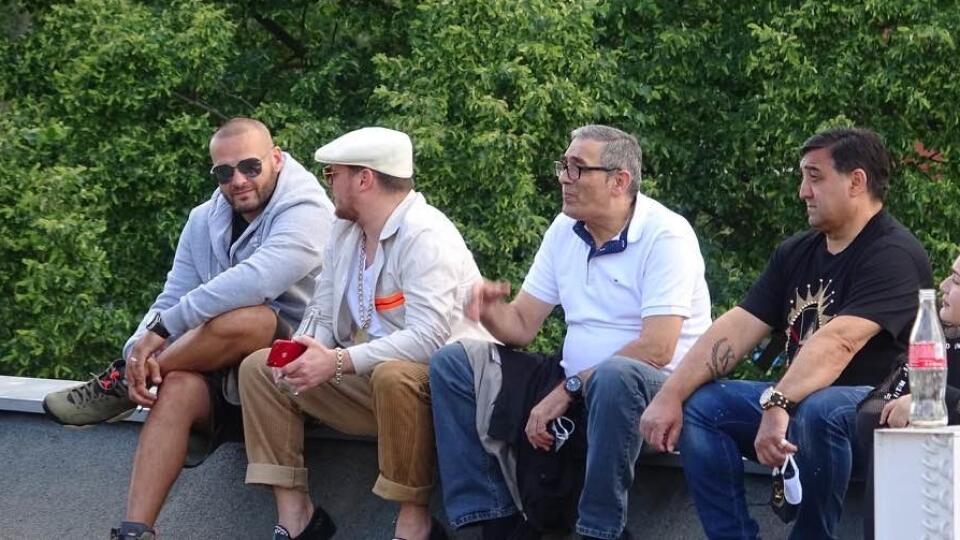 Singer Igor Kmeťo mourns his brother (second from right).  He died of a treacherous disease.