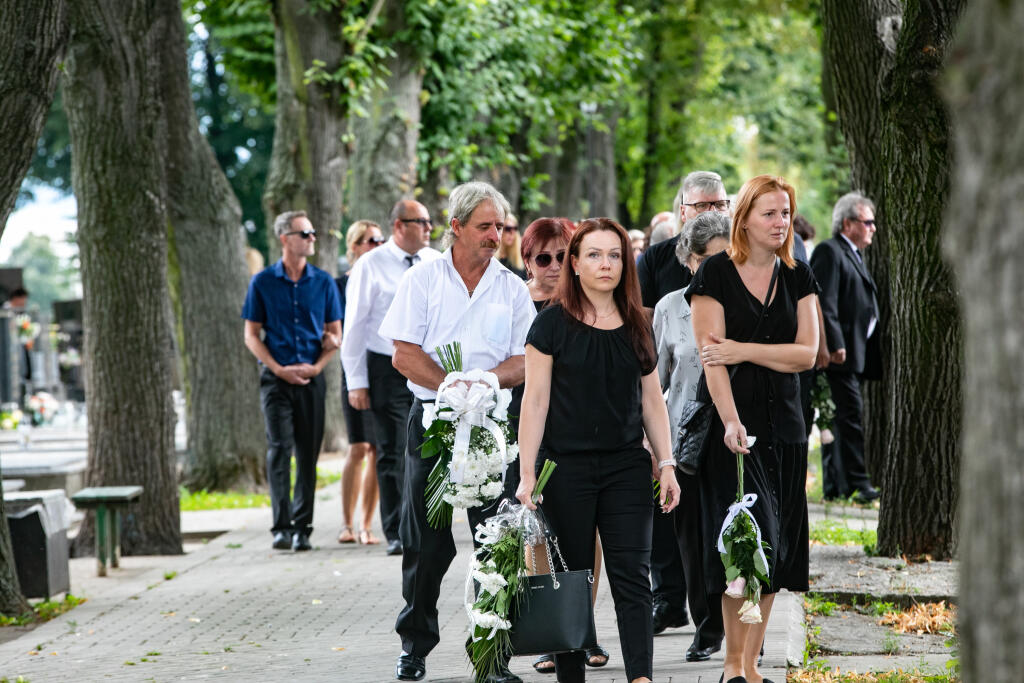 Pohreb manželky bývalého slovenského hokejistu Miroslava Ďuráka Daniely.