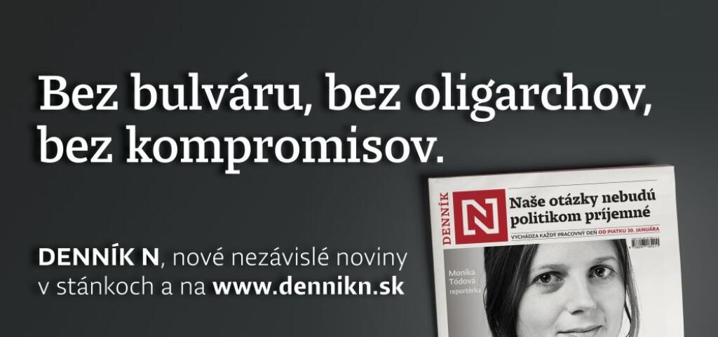 Vizuál štartovacej kampane Denníka N