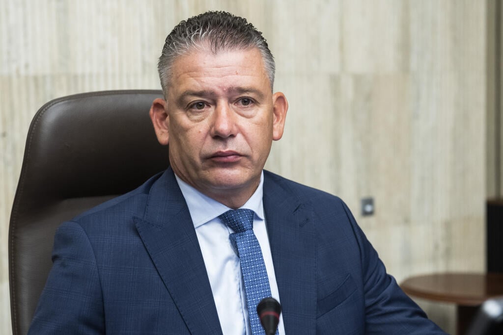 Na snímke minister vnútra SR Roman Mikulec (OĽaNO) počas 87. rokovania vlády SR v Bratislave 28. júna 2022. FOTO TASR - Jaroslav Novák