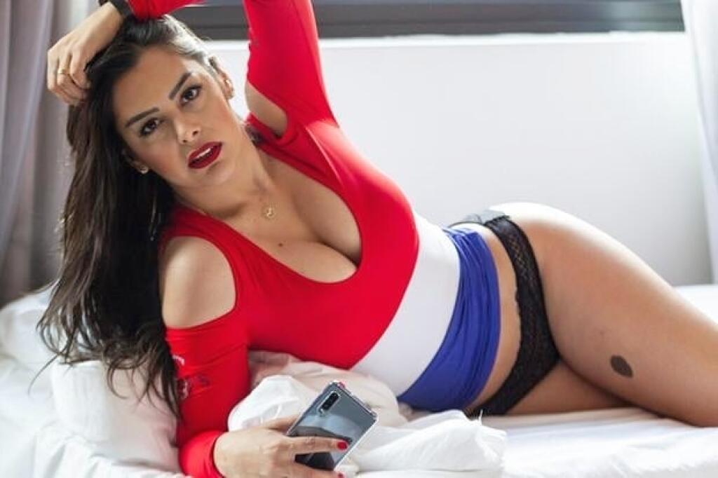 Riquelme sa svojim outfitom pochválila na sociálnych sieťach. Ukázala pri tom spodnú bielizeň.