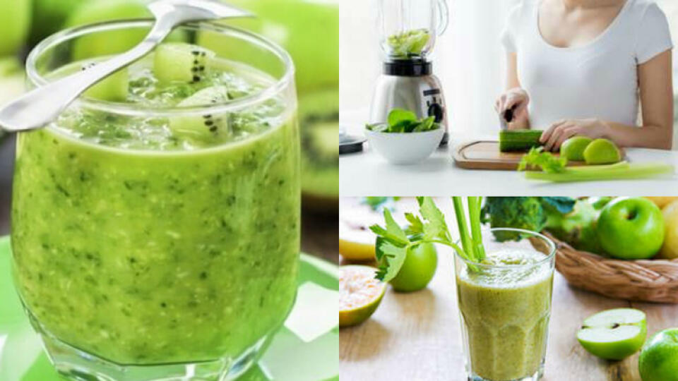 Na detoxikáciu sa často odporúča zelené smoothie.