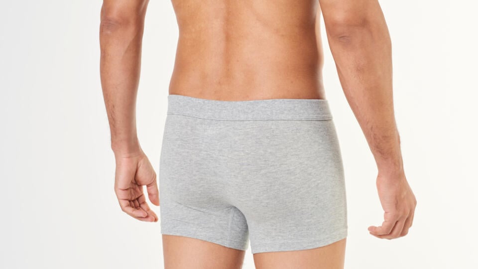 Men's,Gray,Boxer,Briefs,Mockup