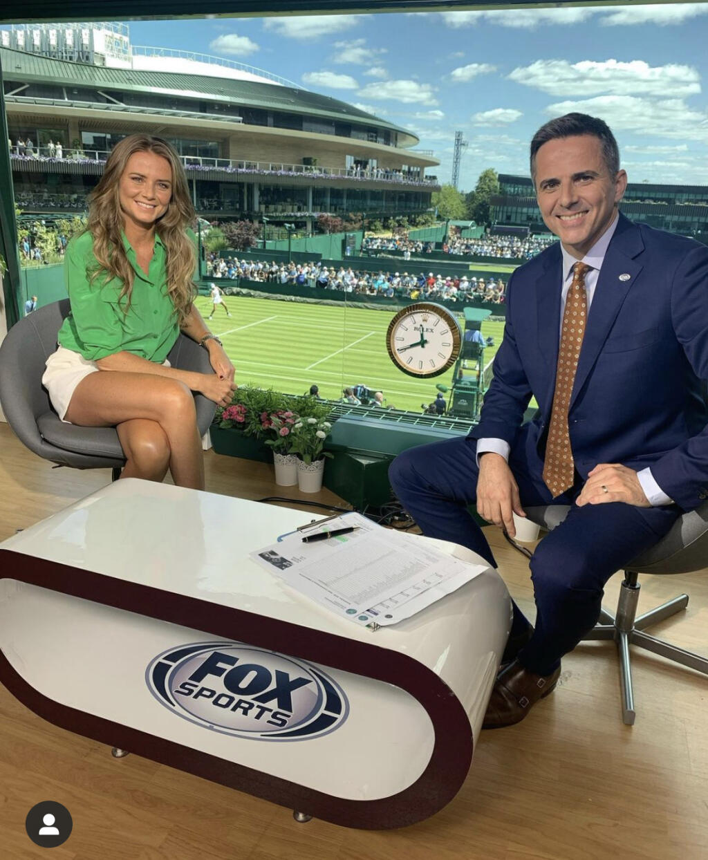 Daniela minulý rok počas slávneho Wimbledonu v akcii.