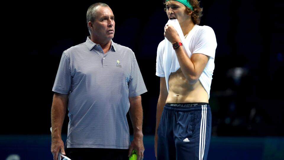 Alexander Zverev na tréningu s Ivanom Lendlom
