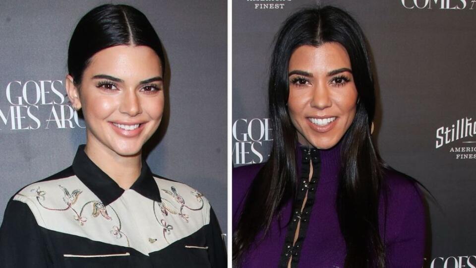 Kendall Jenner (21) a Kourtney Kardashian (38)