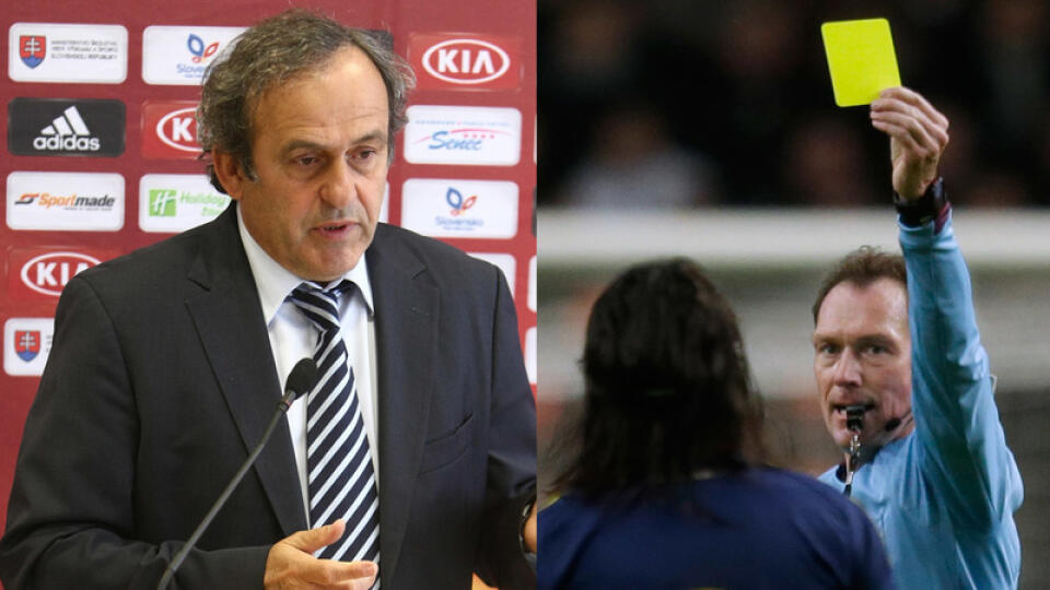 Michal Platini dostal nápad, uvažuje nad zrušením žltej karty.