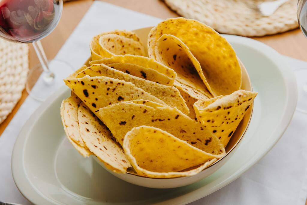 Potato pancake - bowl of pan fried european potato loksha