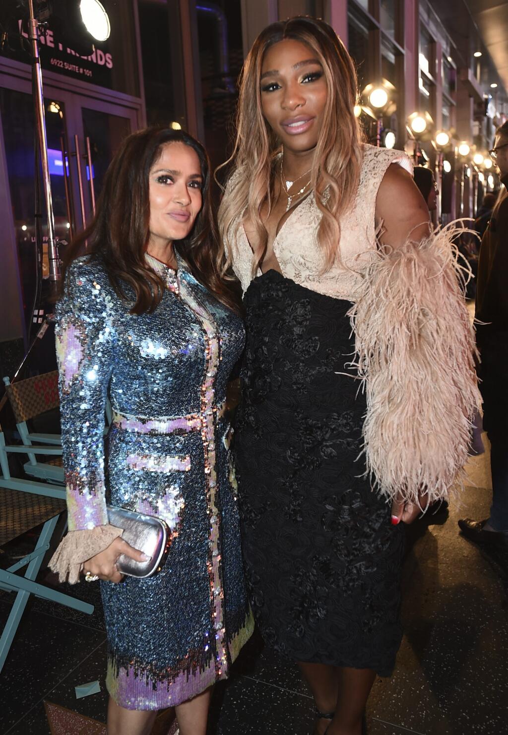 Salma Hayek a Serena Williamsová v Los Angeles na Gucci Love Parade
