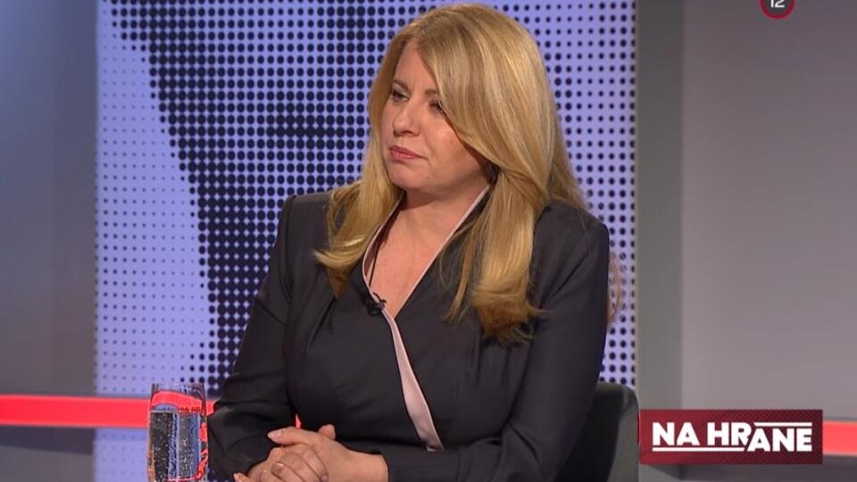 Prezidentka SR Zuzana Čaputová v relácii Na hrane