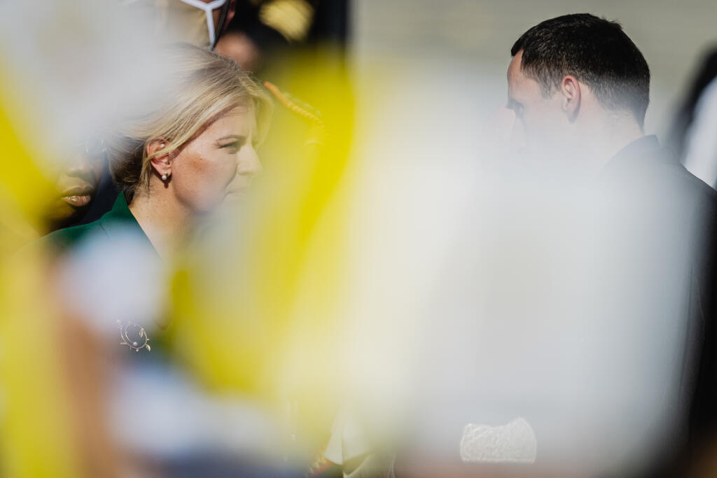 Pápež František priletel v nedeľu 12.9. 2021 na štvordňovú návštevu Slovenskej republiky. Na snímke Prezidentka Zuzana Čaputová.