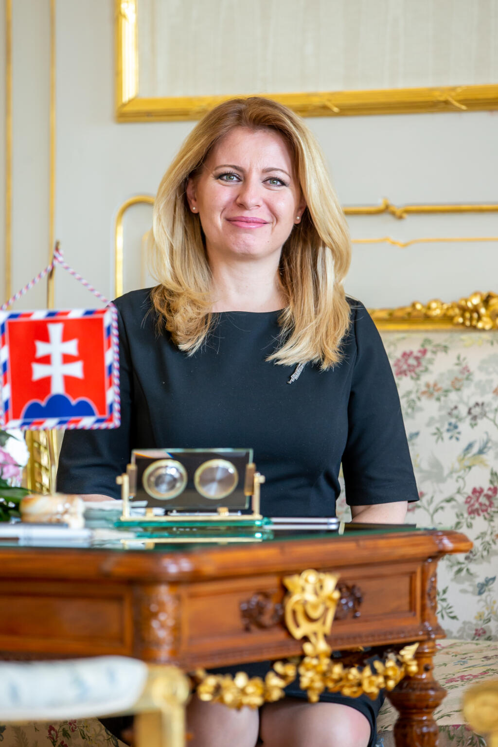 Na snímke je Zuzana Čaputová v Prezidentskom paláci v Bratislave.