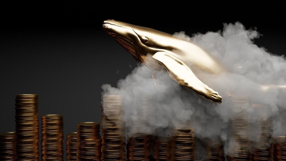 Crypto,Whale,Bitcoin,Cryptocurrency,Large,Investor,Holding,Coin,Asset,3d
