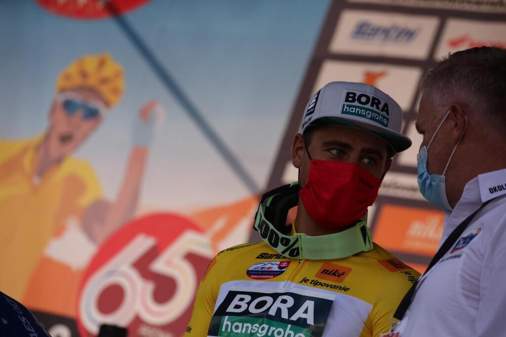 Peter Sagan počas dnešných pretekov Okolo Slovenska