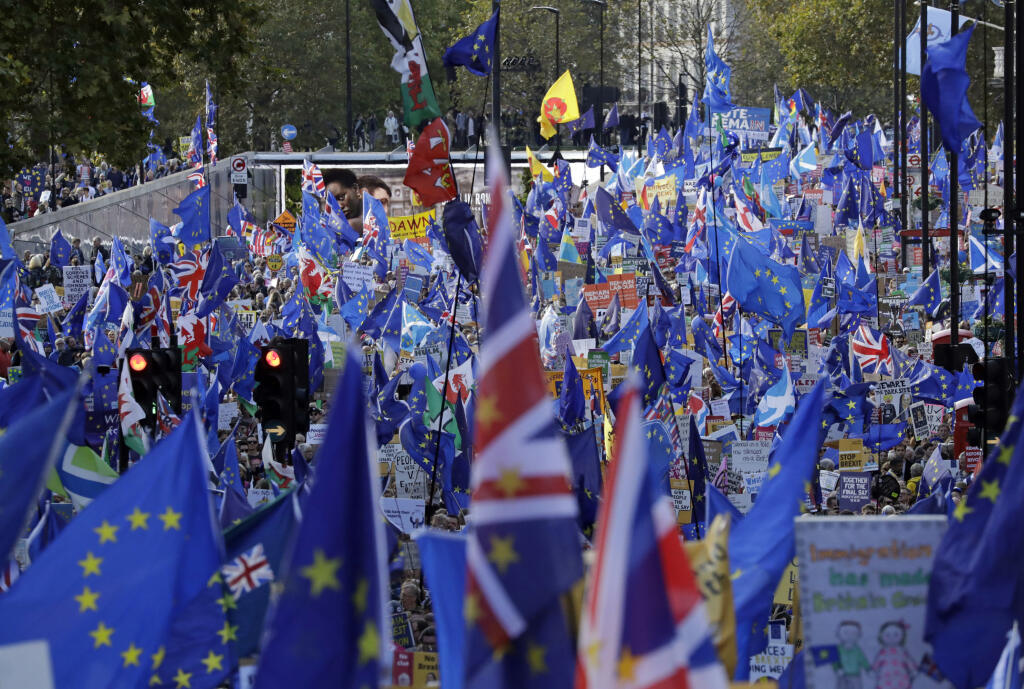 Británia brexit protest