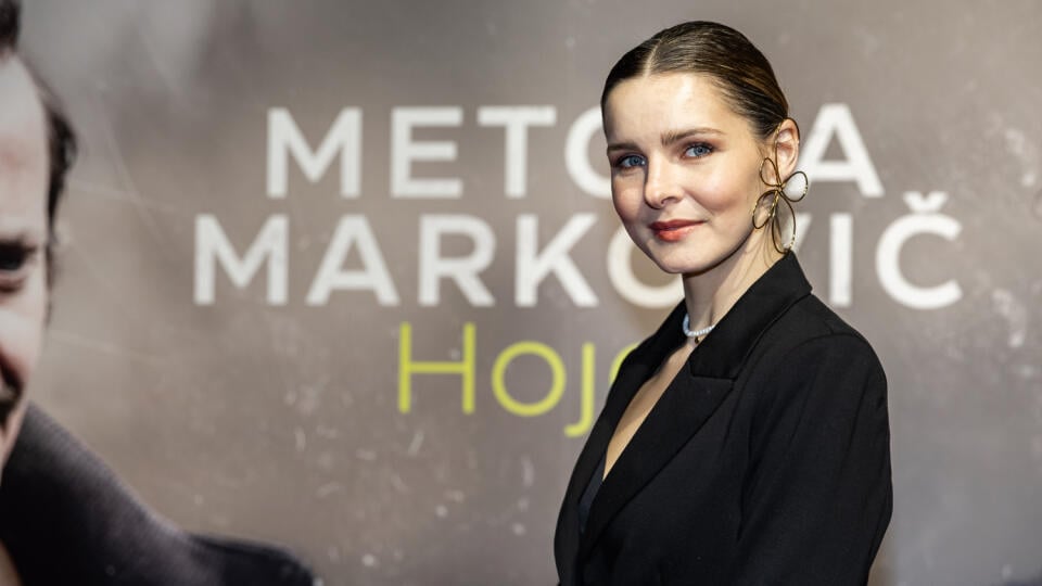 Premiéra slovenskej filmovej minisérie “Metóda Markovič: Hojer” v Bratislave. Na snímke Monika Horváthová.