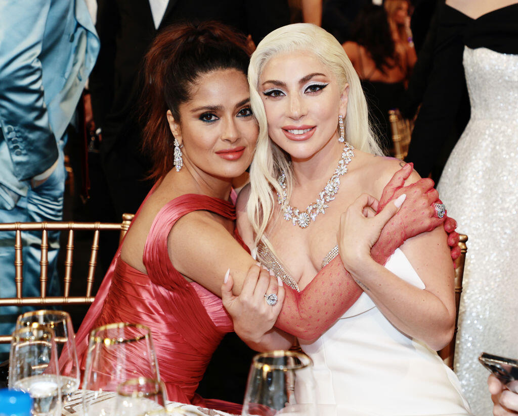 Lady Gaga s herečkou Salmou Hayek.