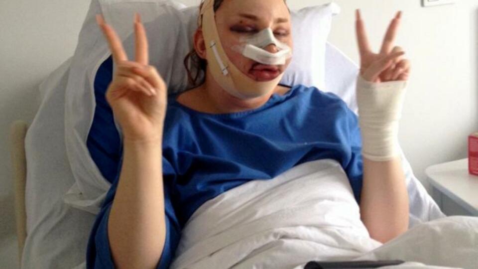 - (PICTURED: Ivana Vladislava, 26, from Berlin, Germany, who has spent over 110,000 to look like a plastic human doll. Pictured in hospital ) - A transgender woman has splashed out over 110,000 to look like a plastic human doll. Ivana Vladislava, 26, was originally born male but shortly after her 11th birthday she began taking female hormone tablets and dressed as a girl. Now, Ivana, from Berlin, Germany, has spent over 110,000 on cosmetic procedures to change her appearance from male to a femal
