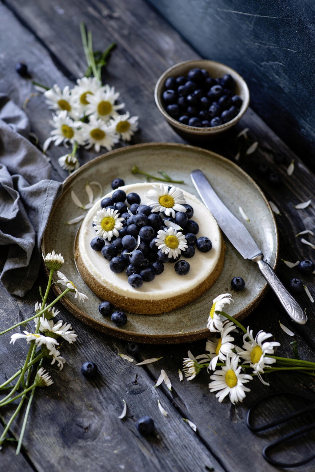 Čučoriedkový cheesecake