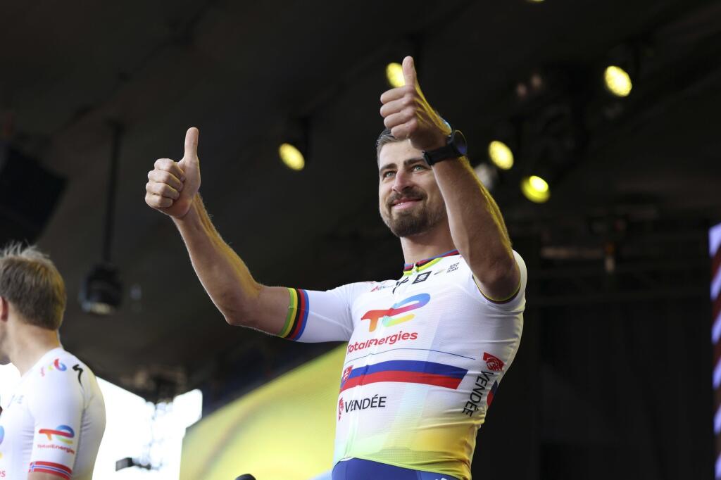 Slovenského cyklistu Petra Sagana čakali na námestí v Kodani tisícky fanúšikov.