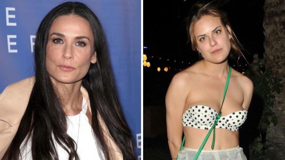 20-ročná dcéra Demi Moore Tallulah Willis má problémy s alkoholom a kokaínom.