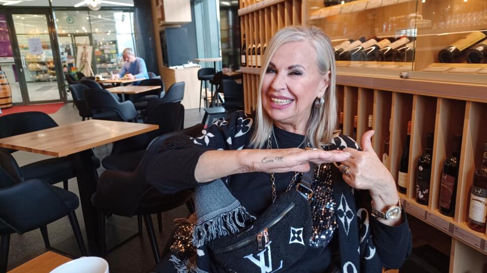 Eva Máziková a jej tetovanie
