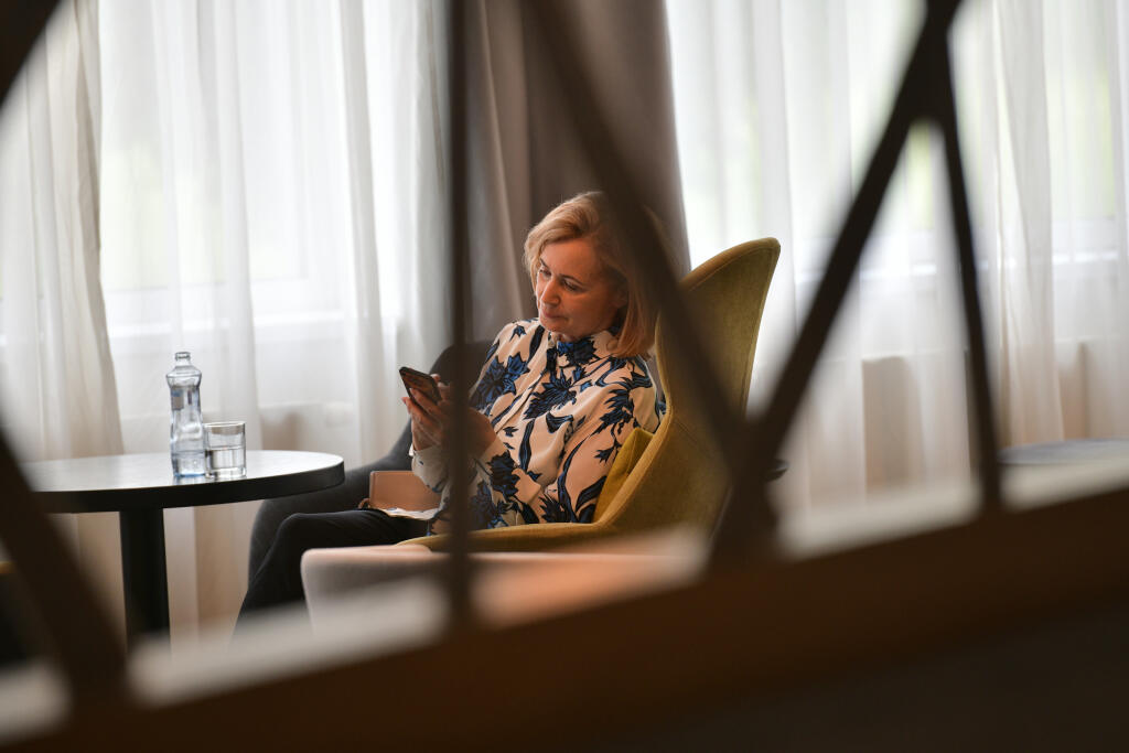 Herečka Jana Nagyová mala stretnutie v bratislavskom hoteli.