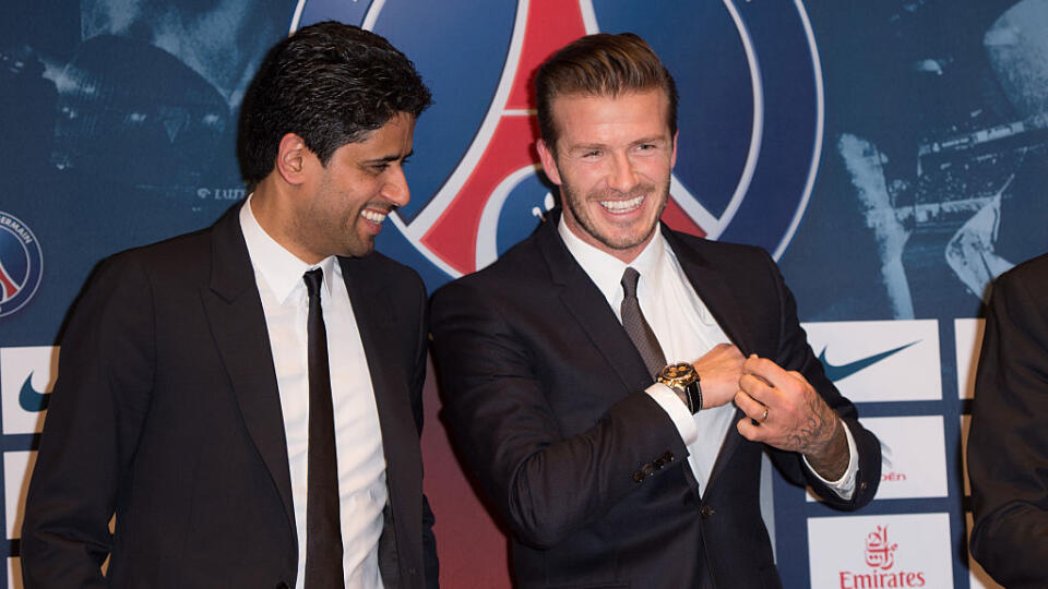 David Beckham po prestupe do PSG.