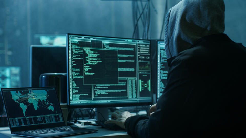 Dangerous,Hooded,Hacker,Breaks,Into,Government,Data,Servers,And,Infects