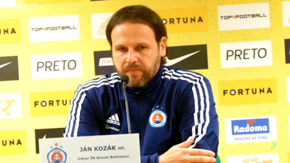 FL: Tréner J. Kozák ml. hodnotí zápas MŠK Žilina - ŠK Slovan Bratislava