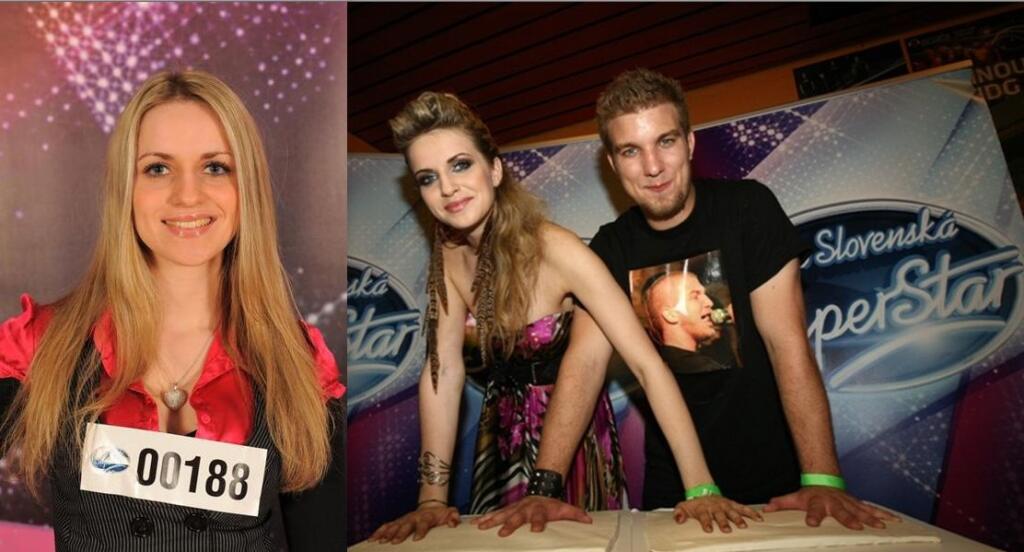 Gabriela Gunčíková s Lukášom Adamcom počas SuperStar v roku 2011.