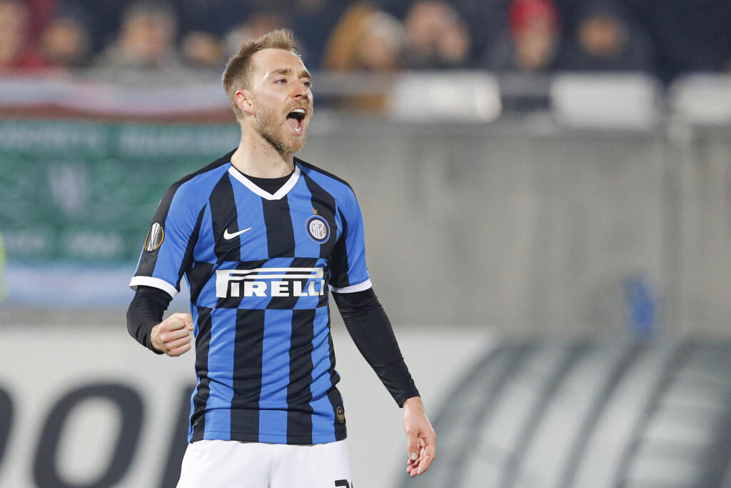 Christian Eriksen v drese Interu Miláno.