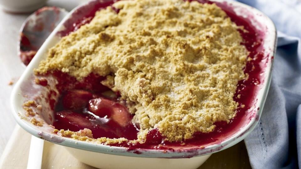 Slivkový crumble