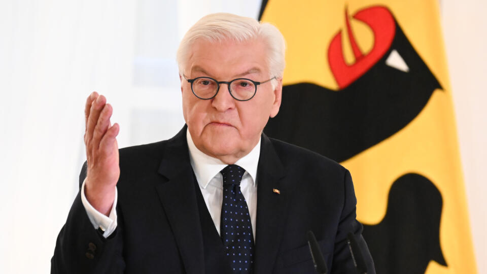 AZ33 Berlín - Na snímke nemecký prezident Frank-Walter Steinmeier reční na podujatí v Berlíne 7. novembra 2024. Steinmeier vyzval vo štvrtok na zachovanie zdravého