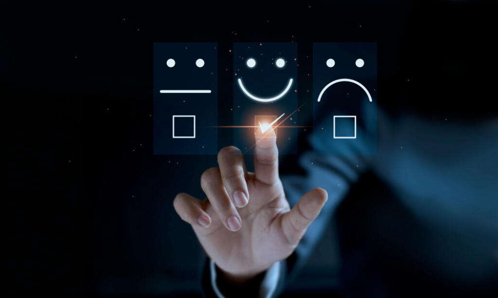 Finger,Of,Businessman,Touching,And,Check,Mark,Icon,Face,Emoticon