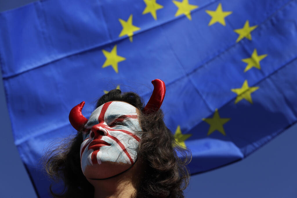 Británia brexit protest