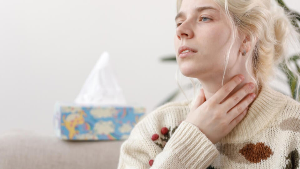 The,Girl,In,The,Sweater,Is,Sick.,Colds,And,Flu.