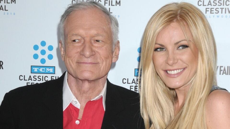 Hugh so svojou manželkou Crystal Harris.