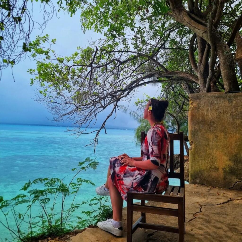 Viki Čerňanskej Zanzibar očividne učaroval, o čom svedčí aj táto snímka.