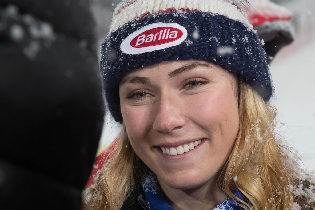 Svetový pohár AUDI FIS SKI 2018/19 v rakúskom Flachau. Vyhrala slovenská lyžiarka Petra Vlhová. Na snímke je američanka Mikaela Shiffrin.