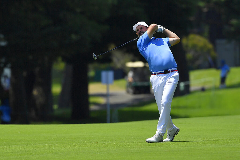 Na snímke slovenský golfista Rory Sabbatini vo štvrtom kole turnaja mužov počas XXXII. letných olympijských hier v Tokiu 1. augusta 2021.