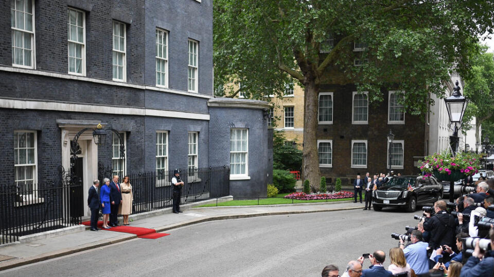 Foto na Downing Street.