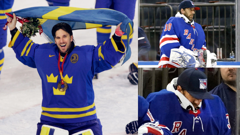 Henrik Lundqvist najprv ako náhradný brankár, teraz ako zdravý náhradník